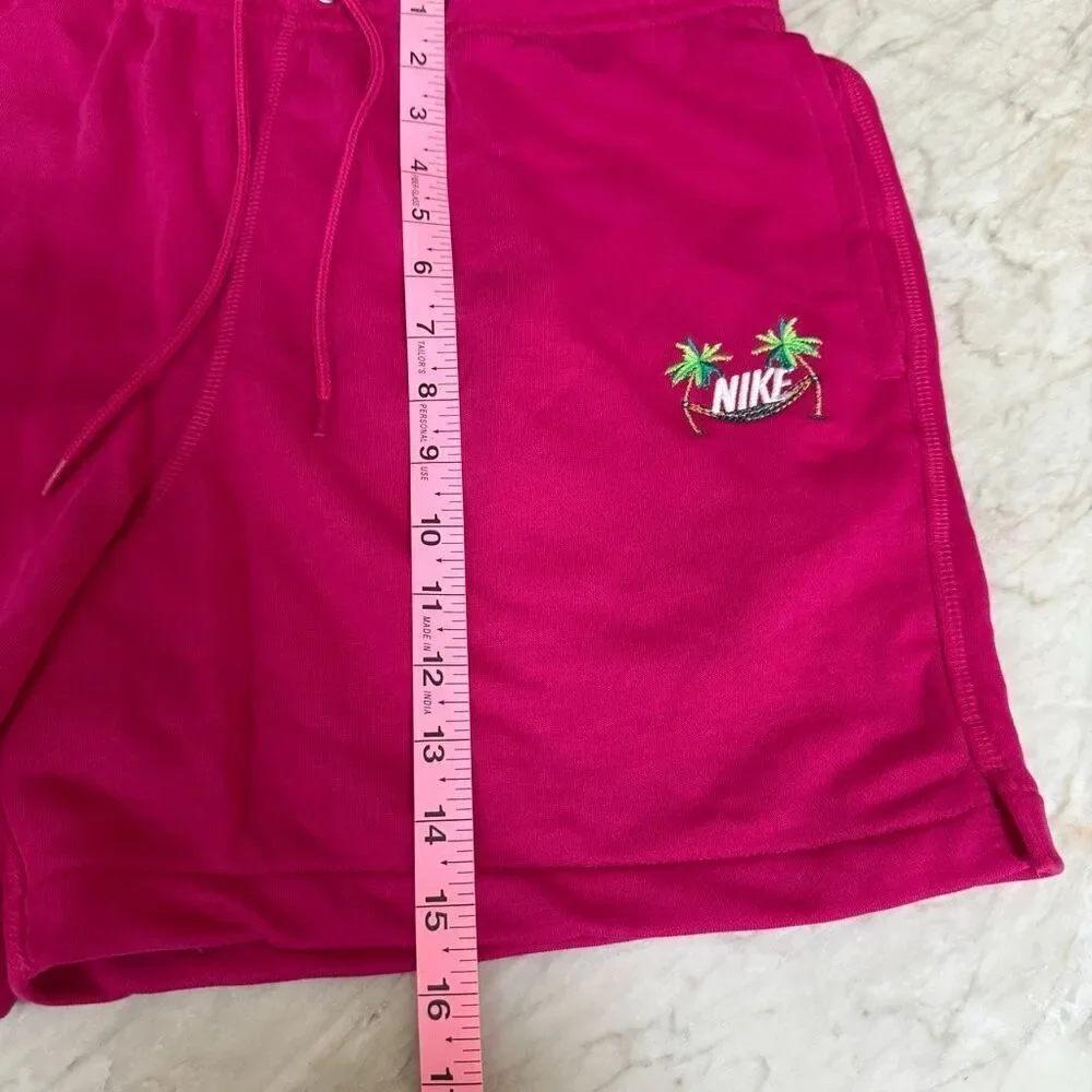 Nike Club Pink Flow Vibes vacation island sweat Shorts Mens above knee Sz M NWOT